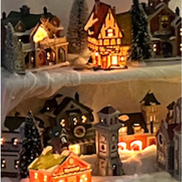 Holiday Time Holiday Christmas Village Display Clock Tower Poshmark